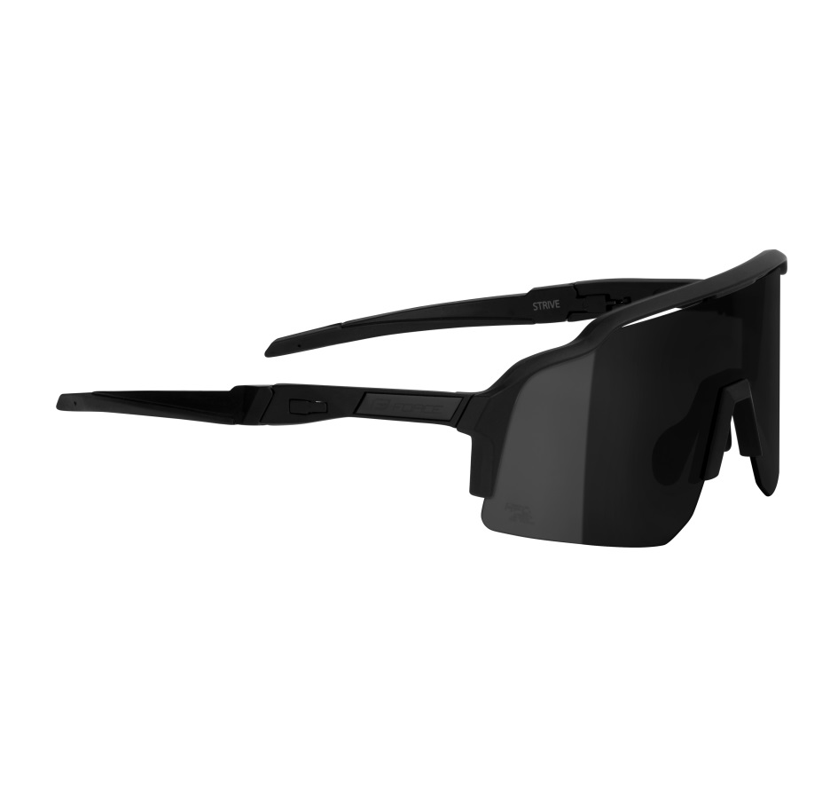 sunglasses FORCE STRIVE black, black mirror lens