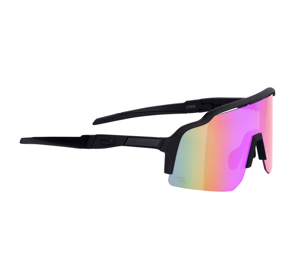 sunglasses FORCE STRIVE black,purp-yell mirr. lens