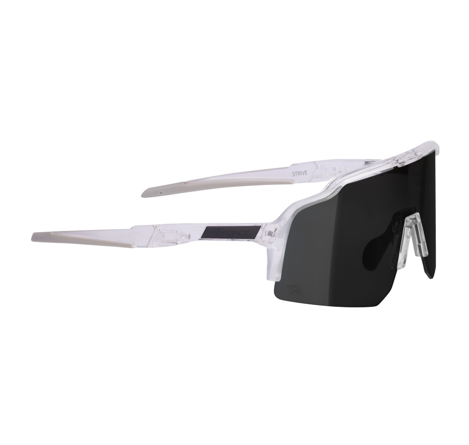 sunglasses FORCE STRIVE transp., black mirror lens
