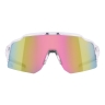 sunglasses FORCE STRIVE transp., pink mirror lens
