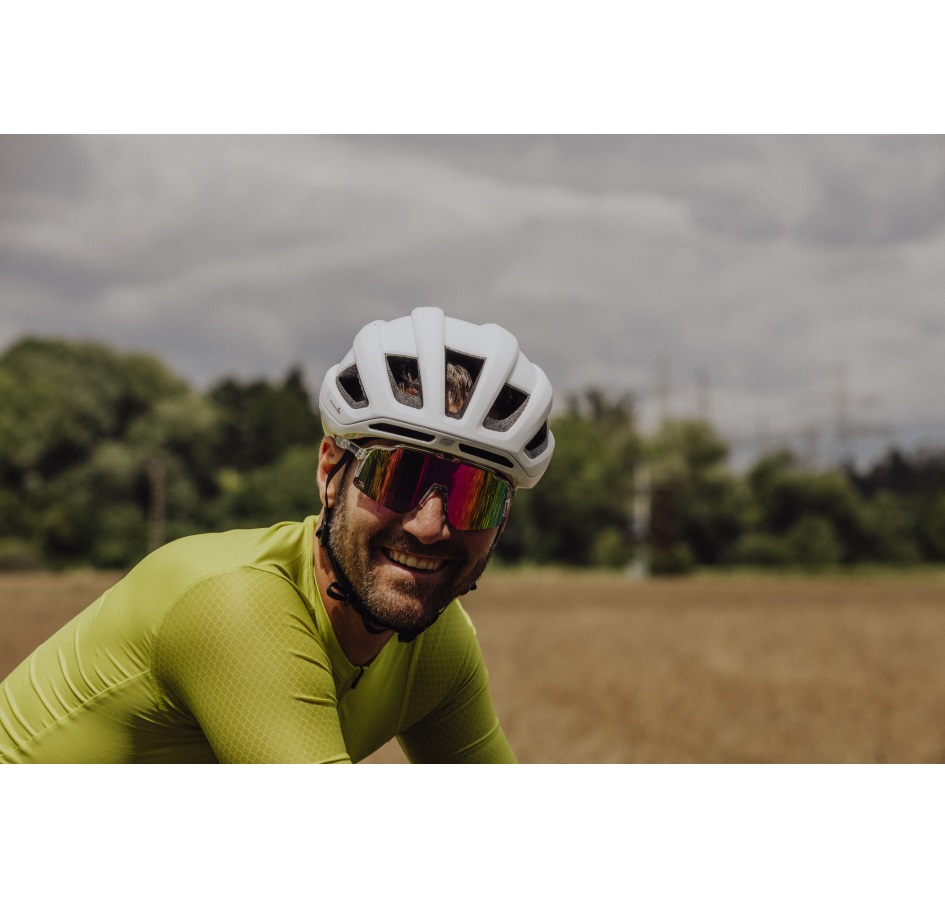 sunglasses FORCE STRIVE transp., pink mirror lens