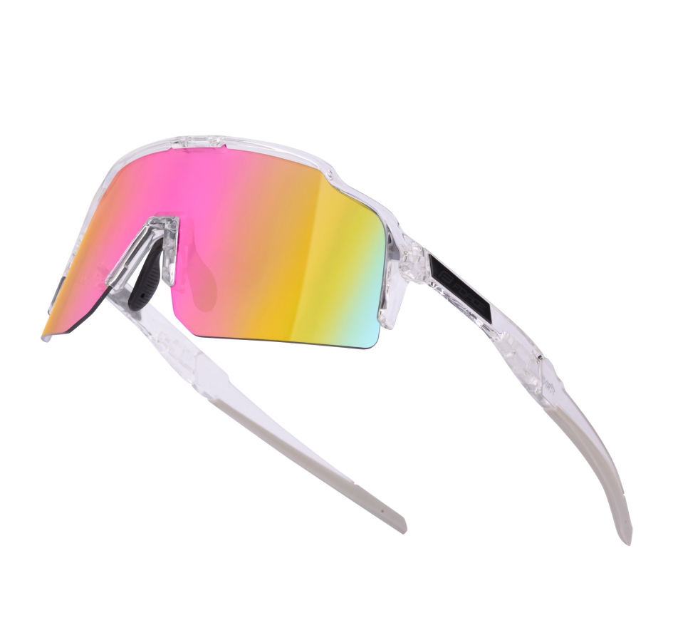 sunglasses FORCE STRIVE transp., pink mirror lens