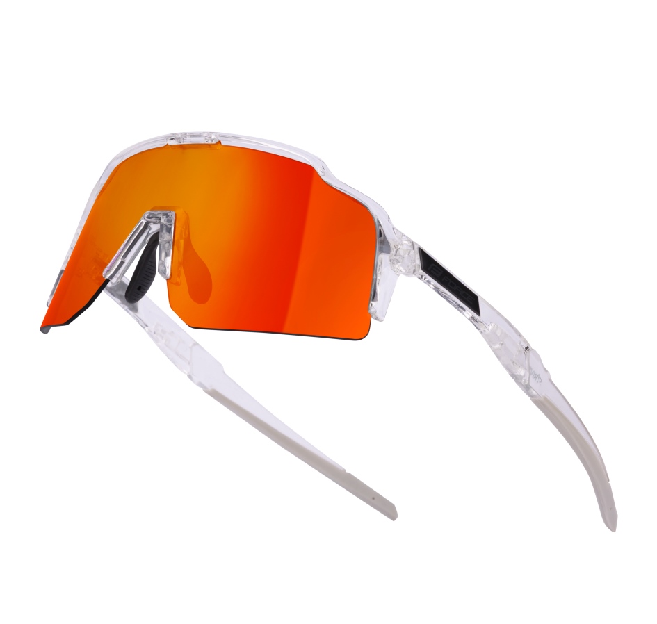 sunglasses FORCE STRIVE transp.,red mirror lens