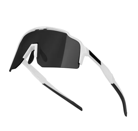 sunglasses FORCE STRIVE white, black mirror lens
