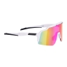 sunglasses FORCE STRIVE white, pink mirror lens