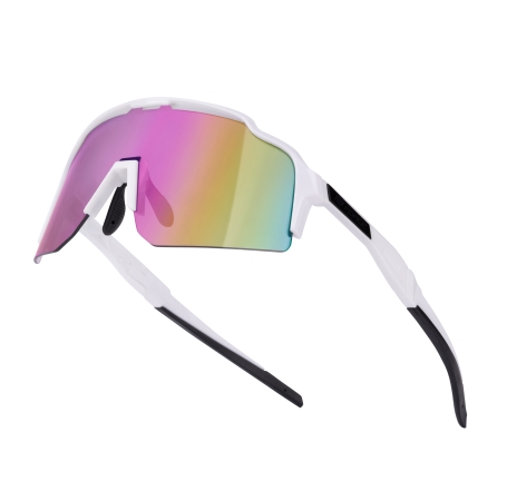 sunglasses FORCE STRIVE white,purp-yell mirr. lens