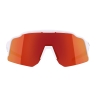 sunglasses FORCE STRIVE white,red mirror lens