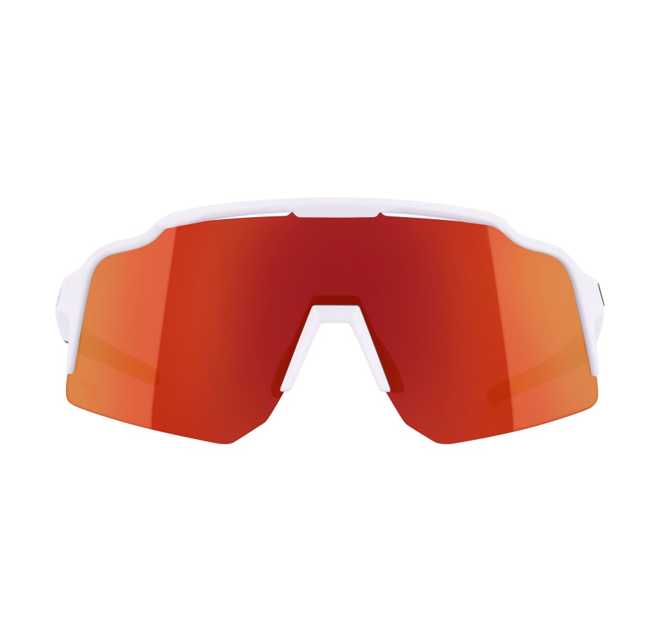 sunglasses FORCE STRIVE white,red mirror lens