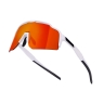sunglasses FORCE STRIVE white,red mirror lens
