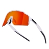 sunglasses FORCE STRIVE white,red mirror lens