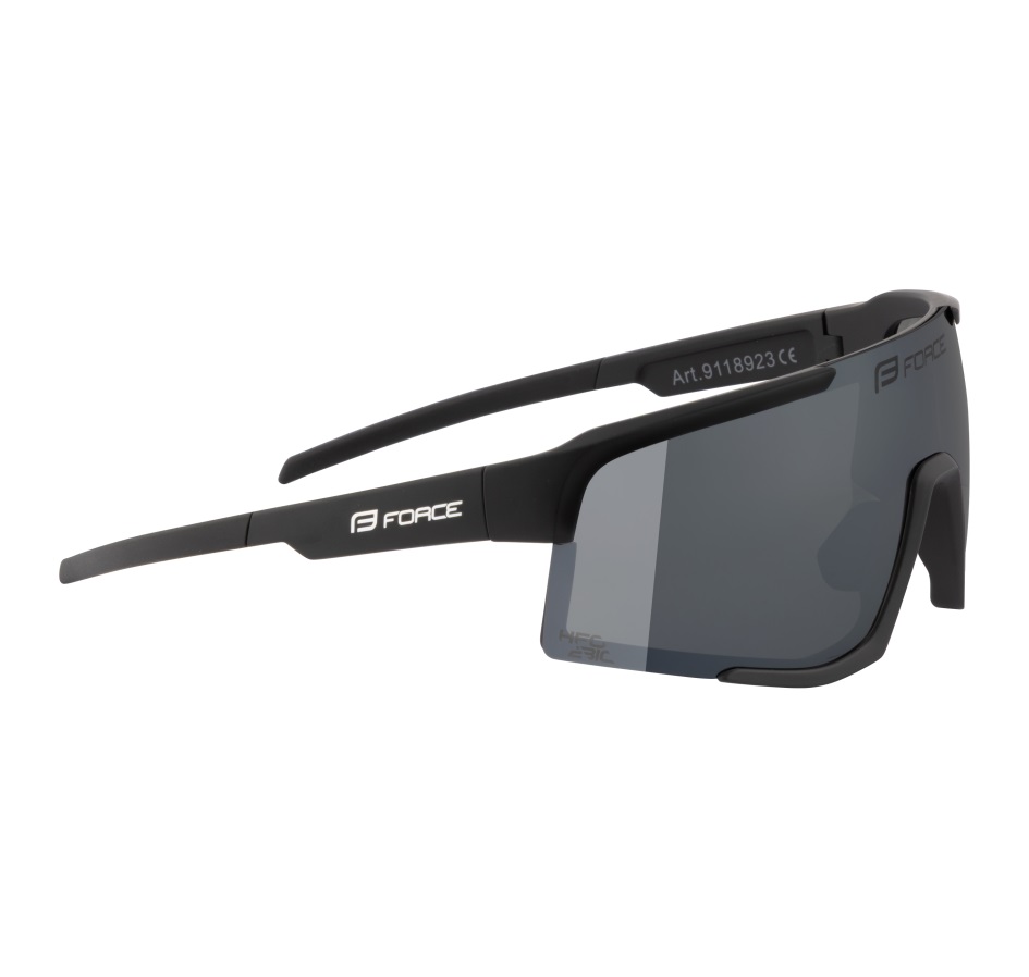 sunglasses FORCE ZENITH black, black mirr. lens