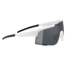 sunglasses FORCE ZENITH white, black mirr. lens