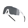 sunglasses FORCE ZENITH white, black mirr. lens