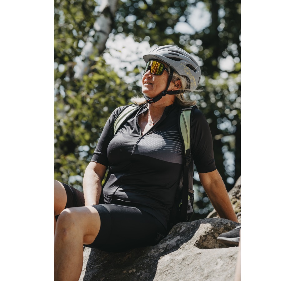 sunglasses FORCE ZOOM black, red lens