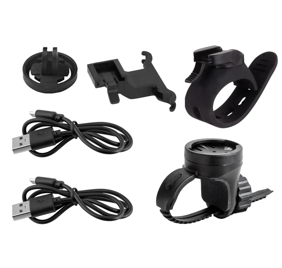 světla sada FORCE PIPE USB přední+zadní