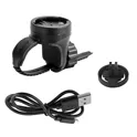 světlo přední FORCE PIPE 550LM USB, černé