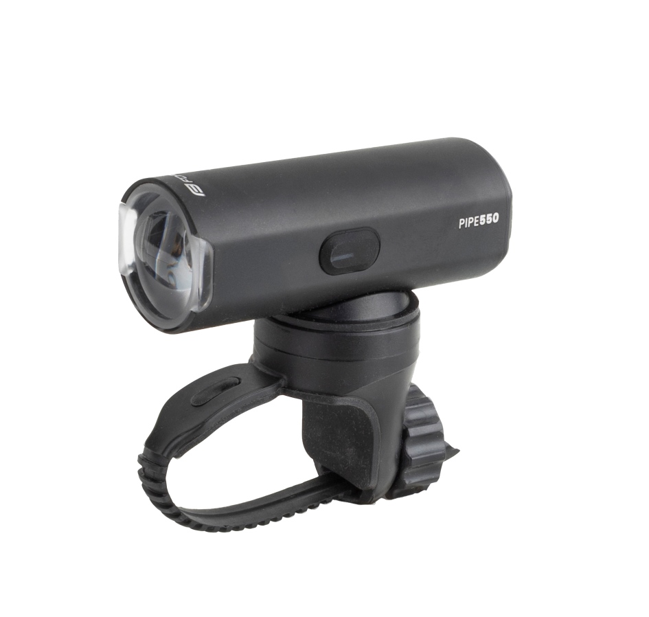 světlo přední FORCE PIPE 550LM USB, černé