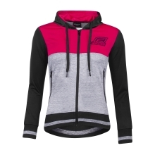sweatshirt F ADRIANA with zipper, black-pink