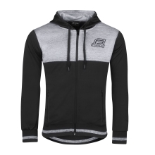 sweatshirt F ROCKY with zipper, black-grey