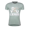 T-shirt FORCE BIKE short sl., gray-green