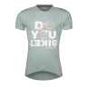T-shirt FORCE BIKE short sl., gray-green XL 