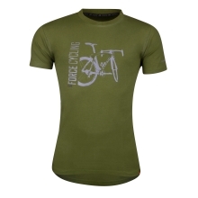 T-shirt FORCE FLOW short sl., green L