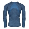 t-shirt/underwear F SOFT long sl., blue