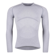 t-shirt/underwear F SOFT long sl., light grey