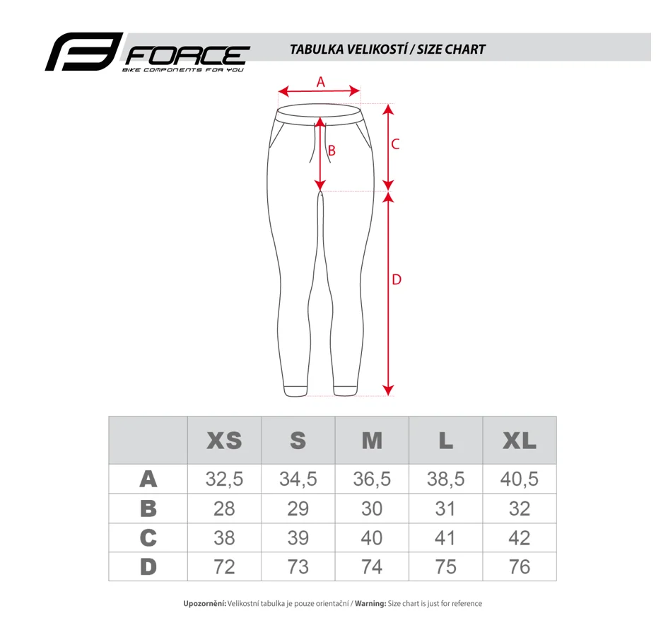 tepláky FORCE COMFY UNI, černé