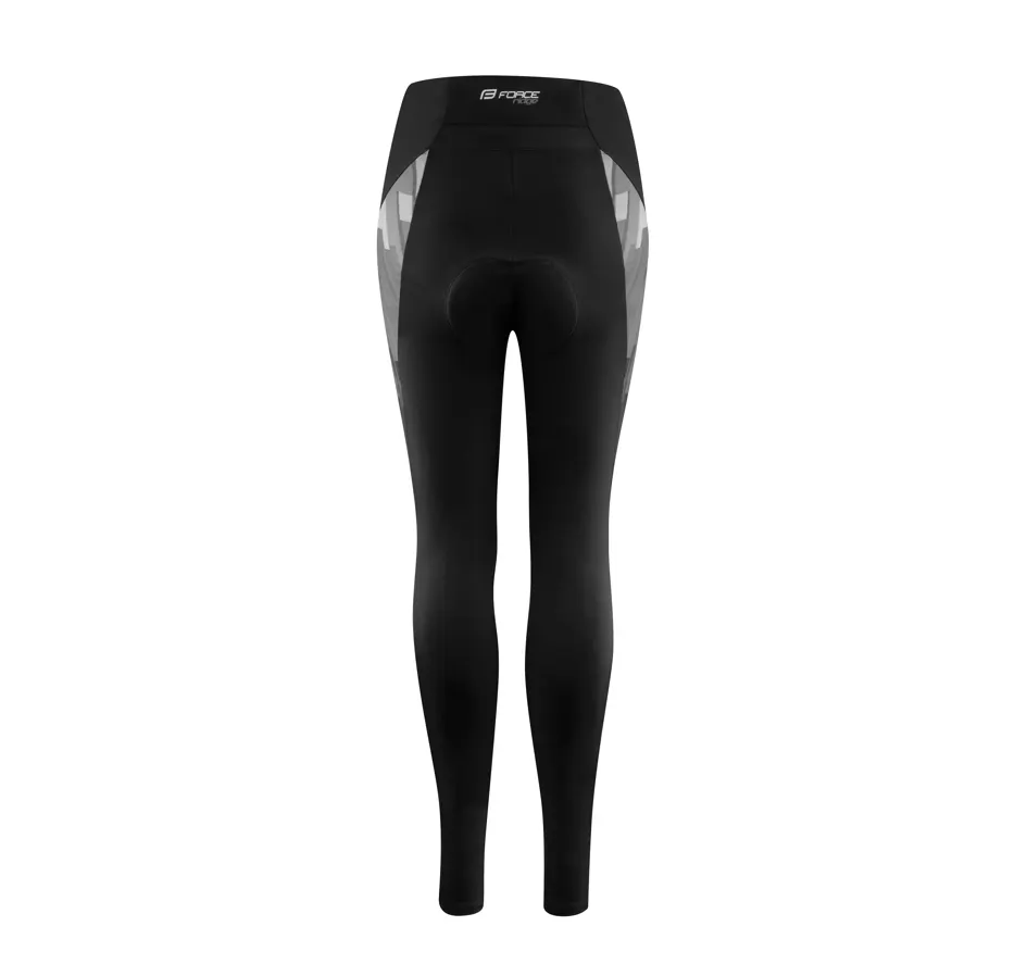 tights F RIDGE LADY with pad, black-grey