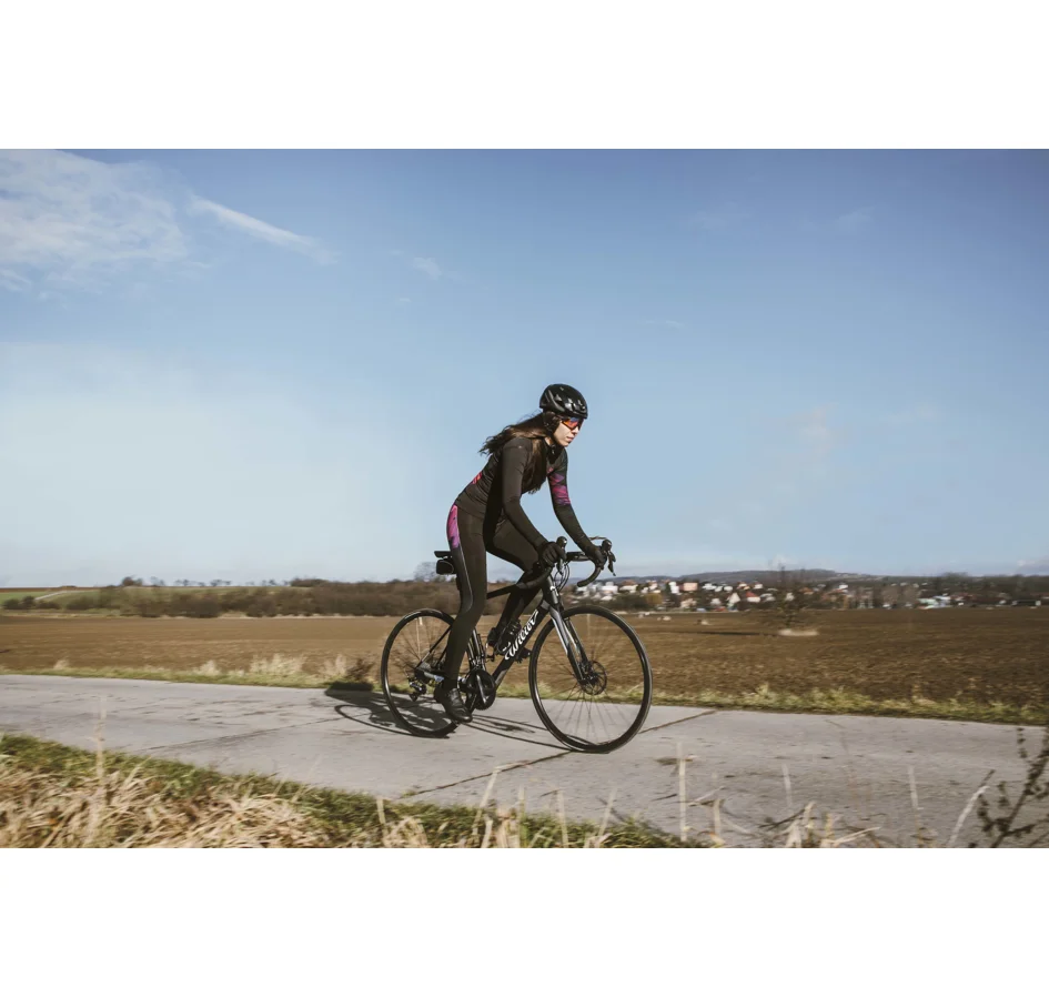 tights F RIDGE LADY with pad, black-pink