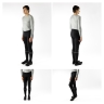 tights FORCE MAZE with pad, black