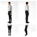 tights FORCE MAZE with pad, black
