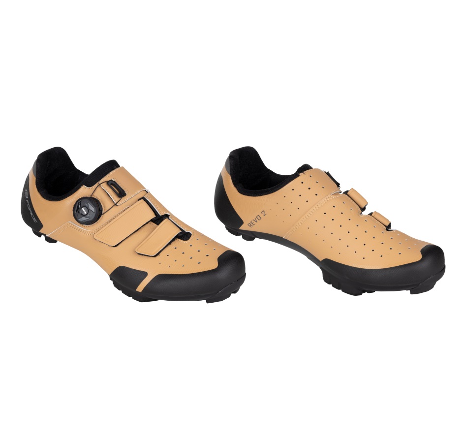 tretry FORCE MTB REVO 2, světle hnědé
