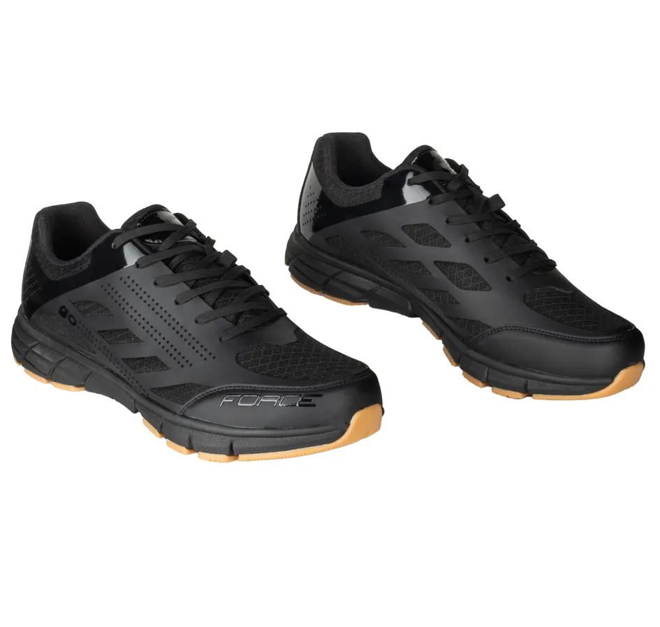 tretry FORCE MTB/TOURIST GO, černo-hnědé