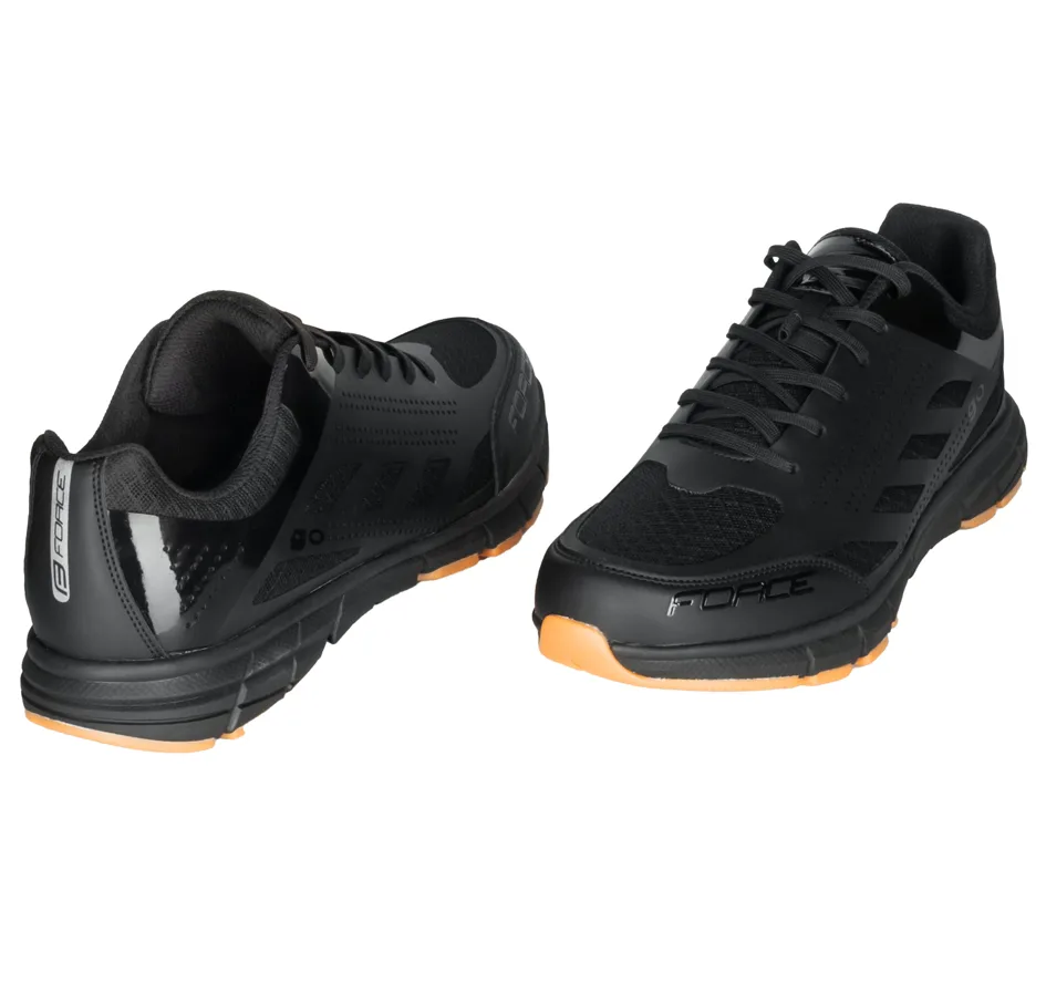 tretry FORCE MTB/TOURIST GO, černo-hnědé