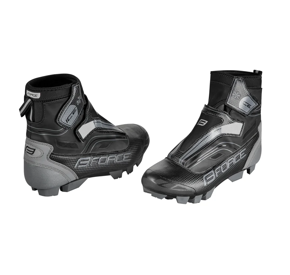 tretry zimní FORCE MTB ICE21, černé 