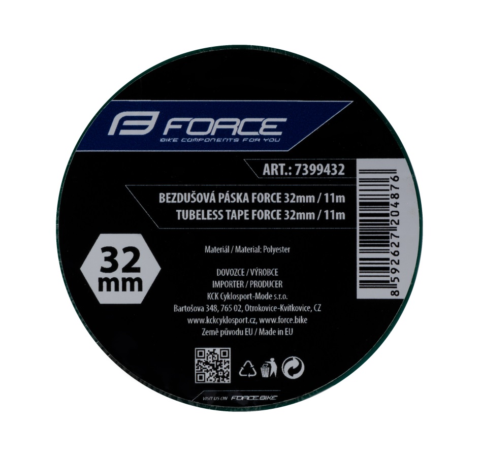 tubeless tape FORCE 32mm x 11m, green