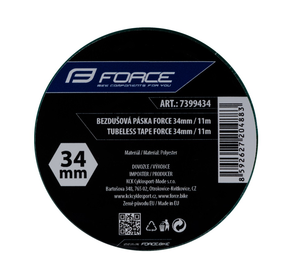 tubeless tape FORCE 34mm x 11m, green
