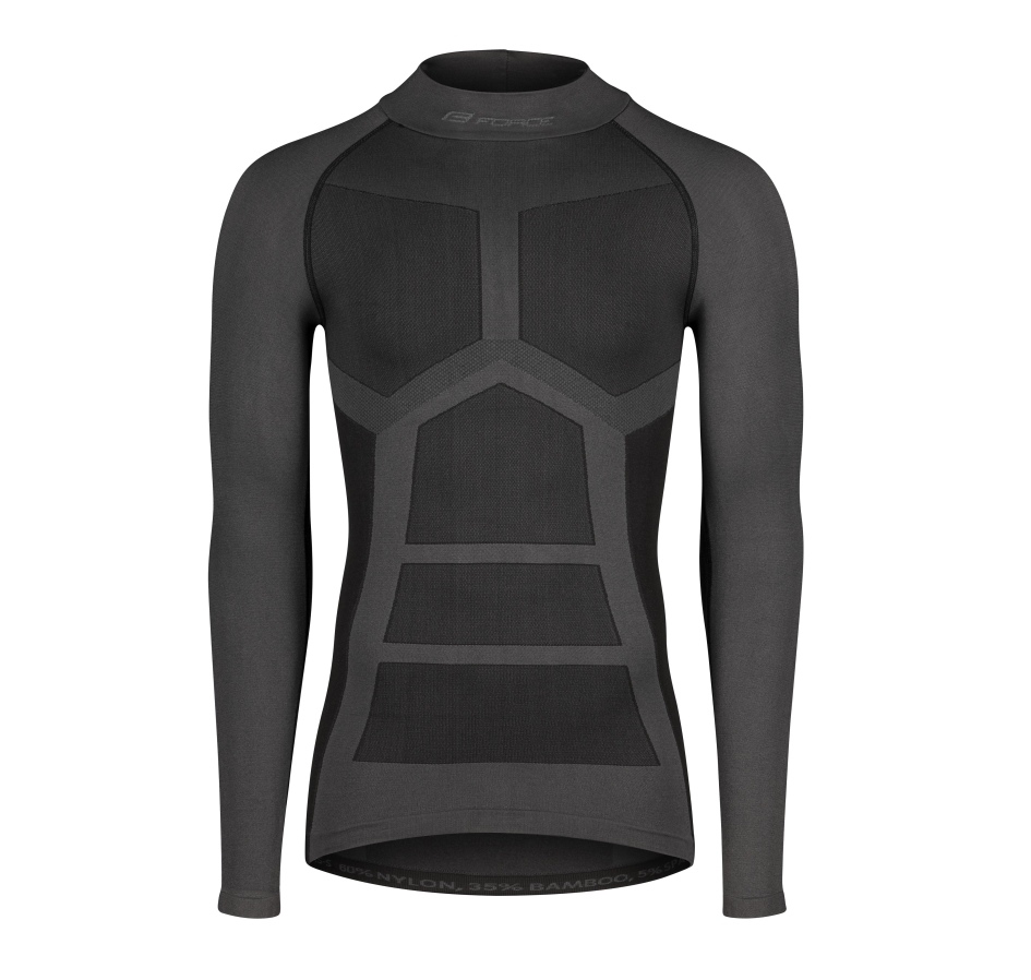 turtleneck/underwear F GRIM long sl, black M-L