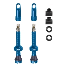 valve set FORCE for tubeless 2 x FV 44 mm, blue
