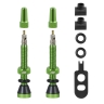 valve set FORCE for tubeless 2 x FV 44 mm, green