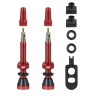 valve set FORCE for tubeless 2 x FV 44 mm, red