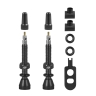 valve set FORCE for tubeless 2xFV 44mm,black