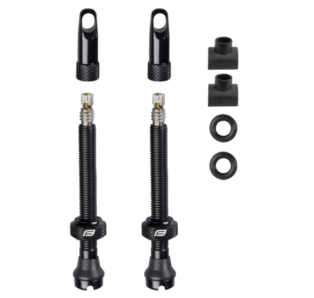 valve set FORCE for tubeless 2xFV 60mm,black