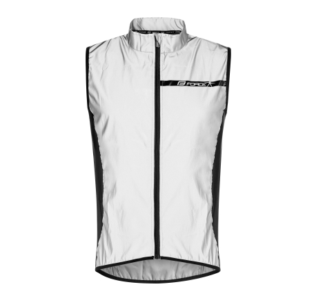 vest FORCE FLASH, full back, reflective