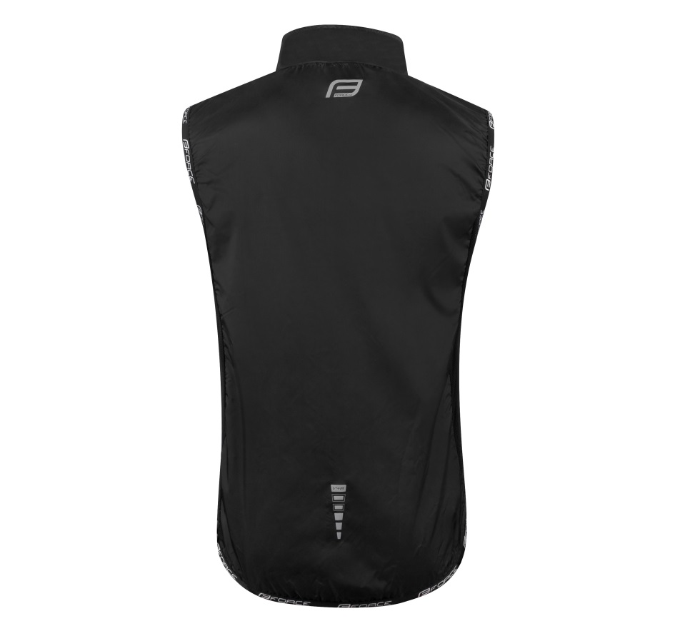 vest FORCE V48, full back, black 