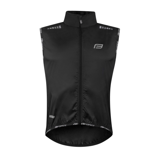 vest FORCE V48 windproof, black 
