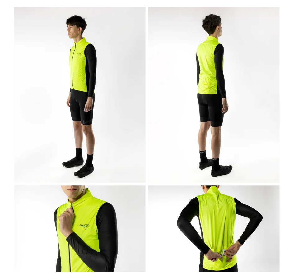vest FORCE VISION, full back, fluo