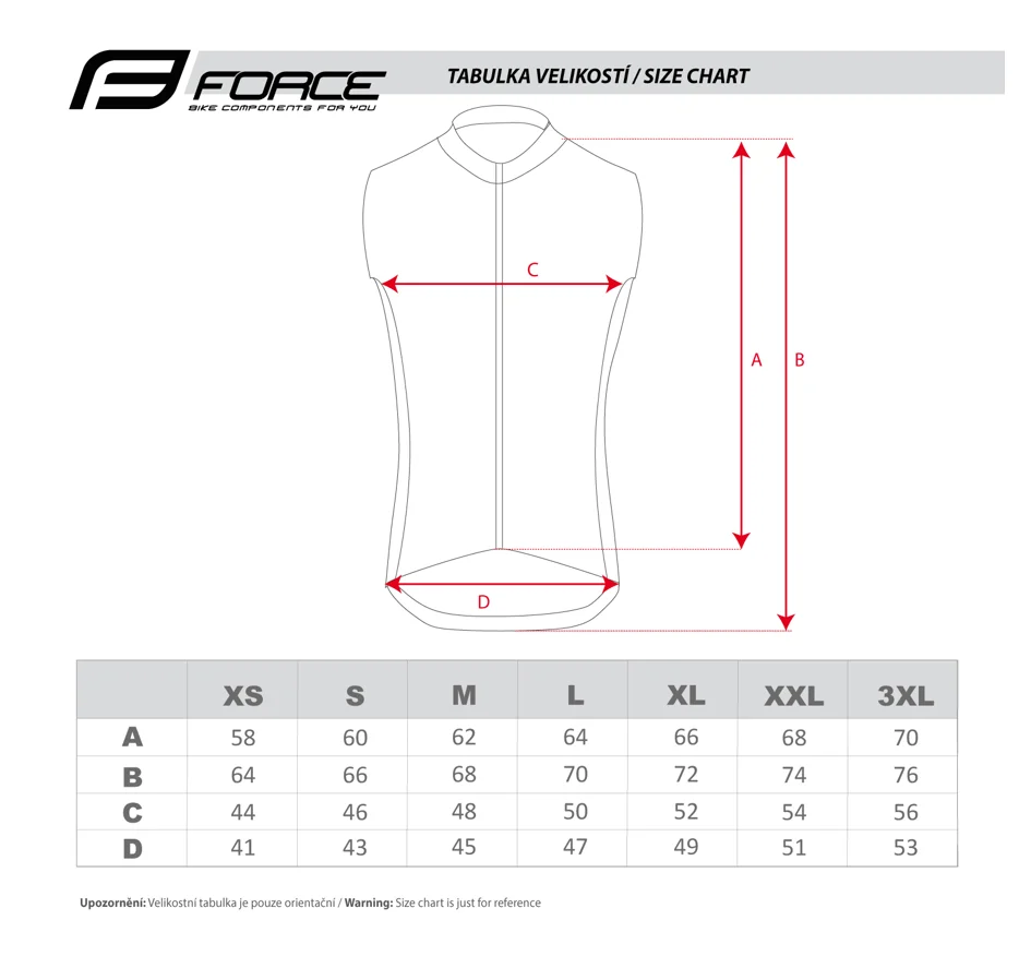 vest FORCE VISION, full back, fluo